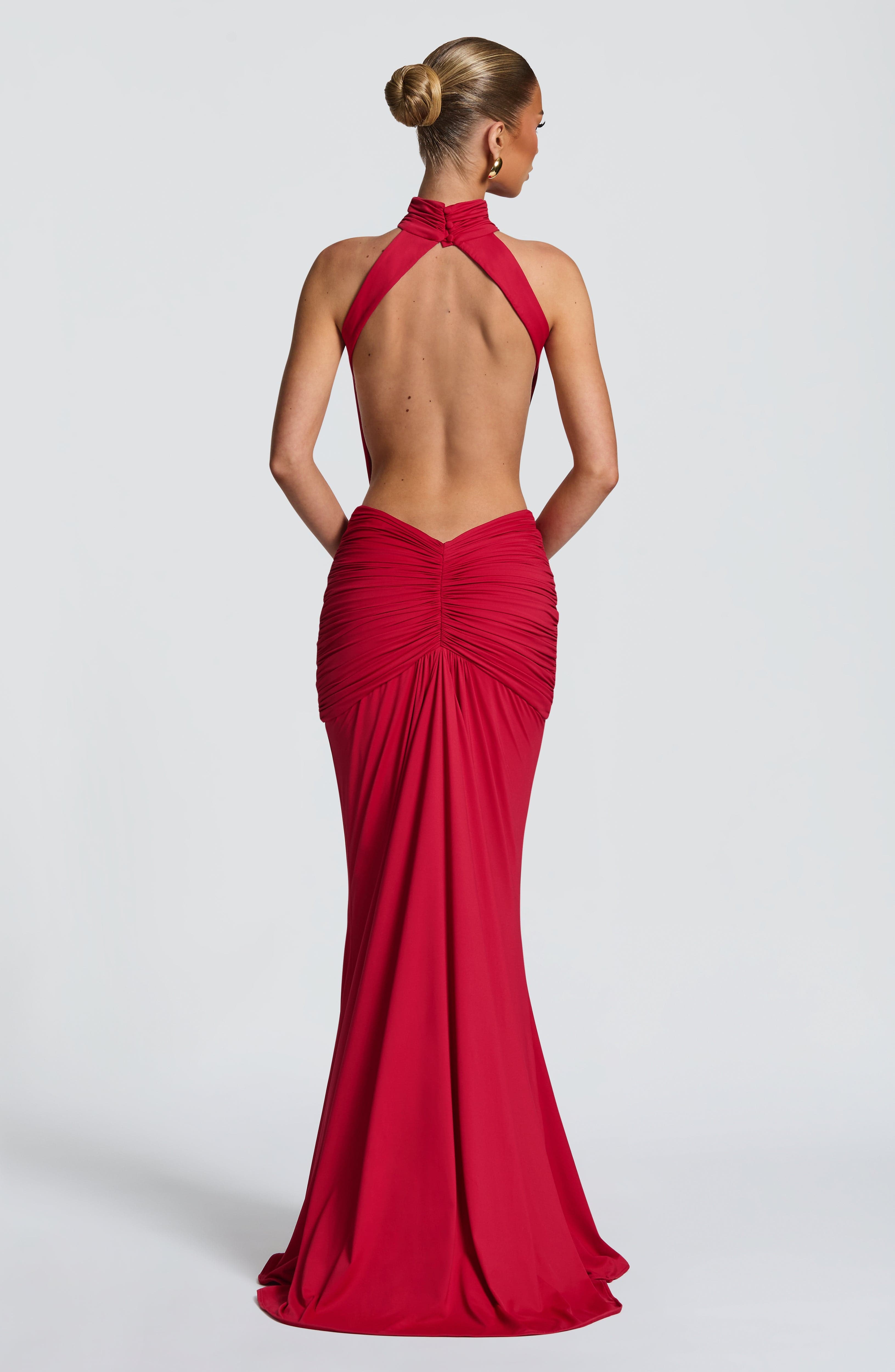 Maxi Dress Halter - Vestido Longo Sereia Halter com Gola