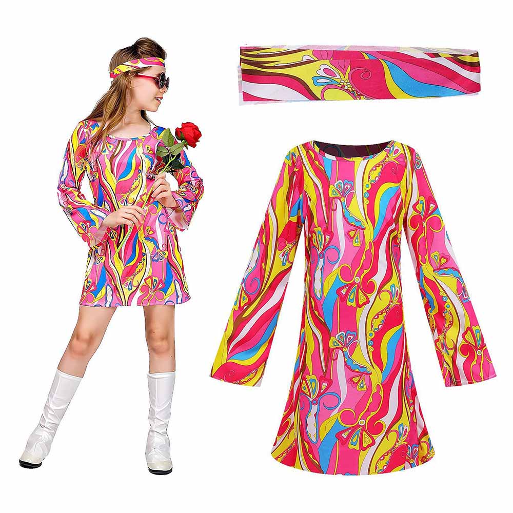 Romper Floral Print - Conjunto de Vestido e Faixa de