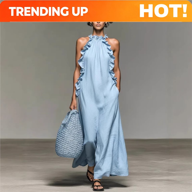 Maxi Dress Halter - Vestido Maxi Feminino Sexy Personalizável com
