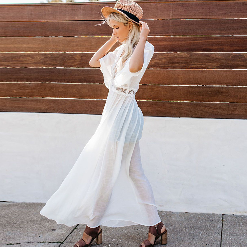 Mulheres vestido de praia roup - Cover Up Kaftan avaliação e preço