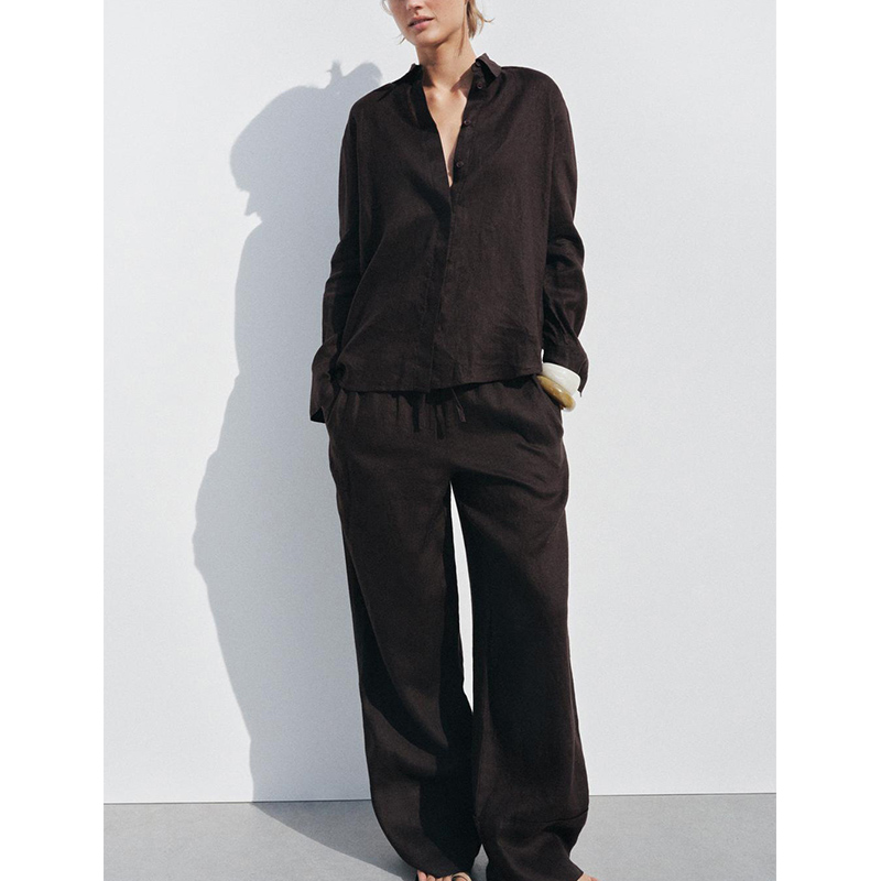 Conjunto de duas peças com csa - Linen Pant Wide avaliação e preço