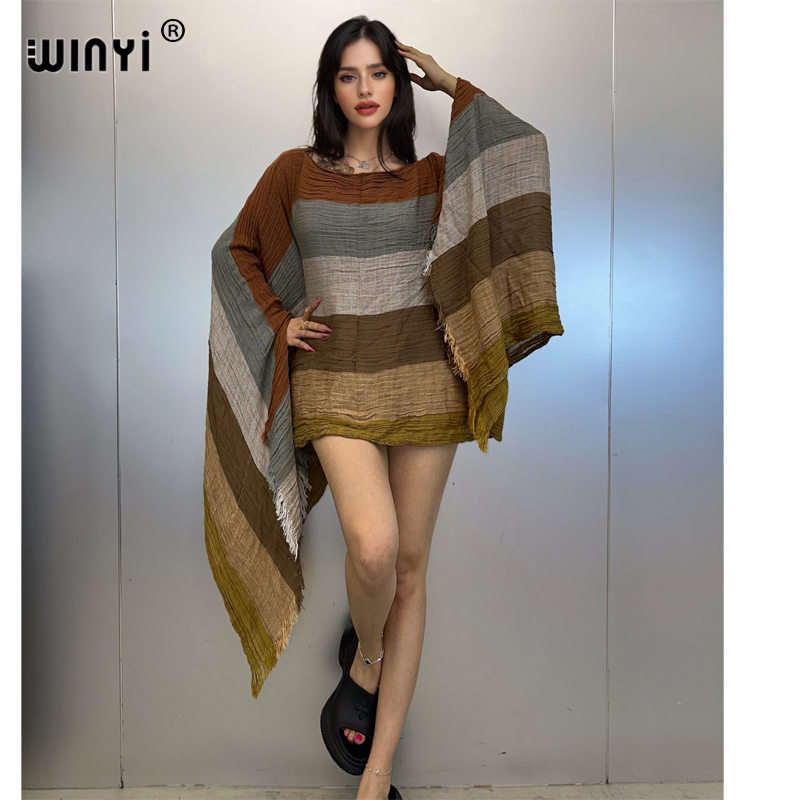 Winyi vestido de noite beachwe - Cover Up Kaftan avaliação e preço