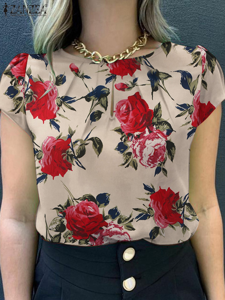 Zanzea verão boêmio manga curt - Romper Floral Print avaliação e preço