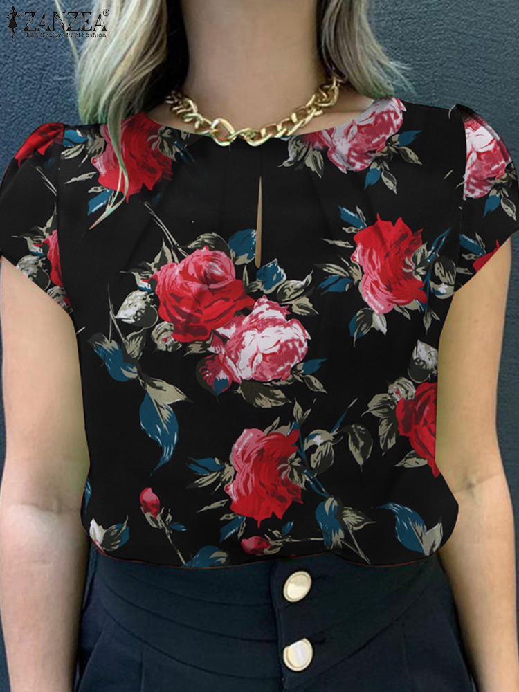 Zanzea verão boêmio manga curt - Romper Floral Print avaliação e preço