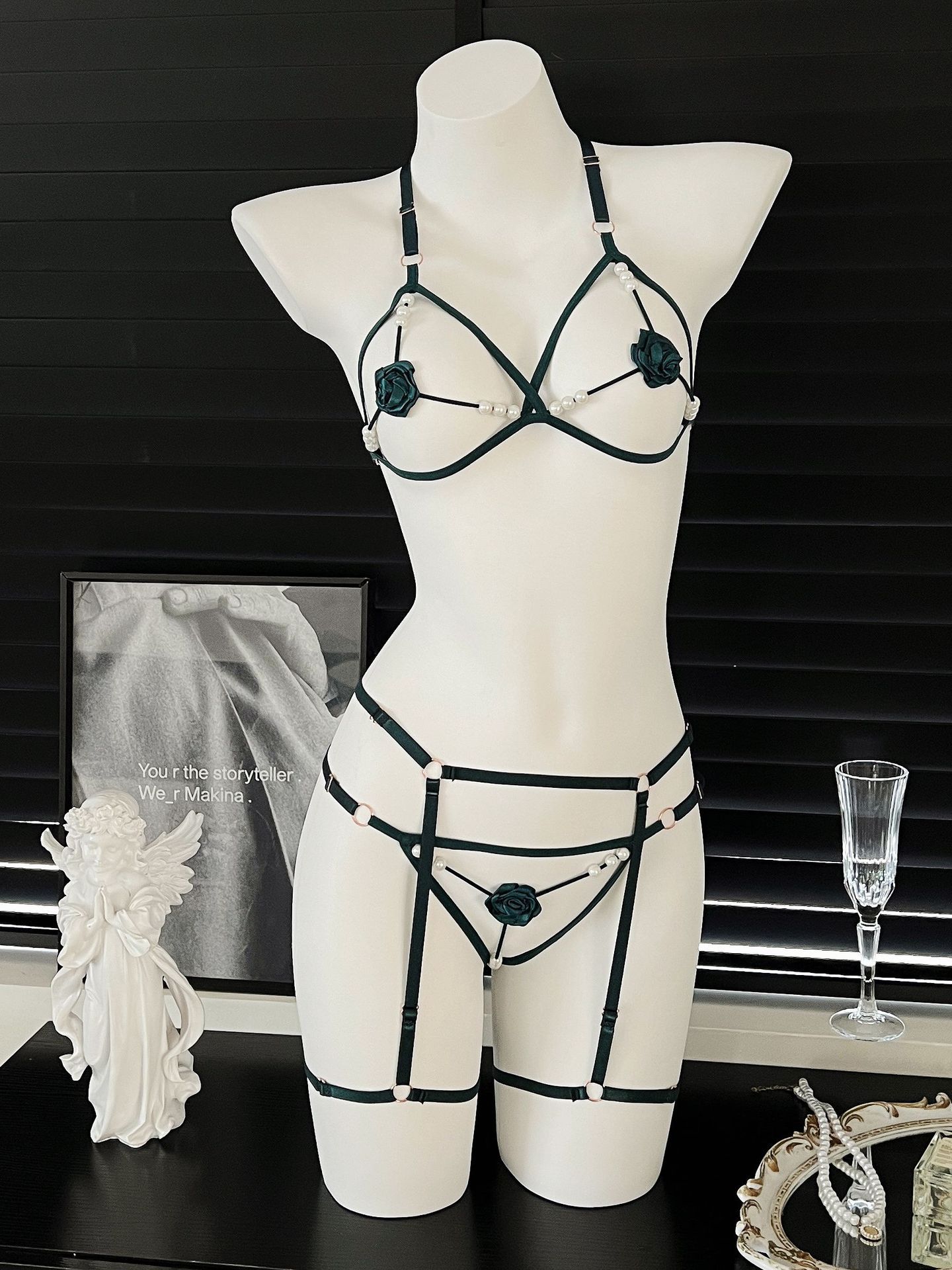Conjunto de Sutiã Sexy com Pér - Bralette Triangle Set avaliação e preço
