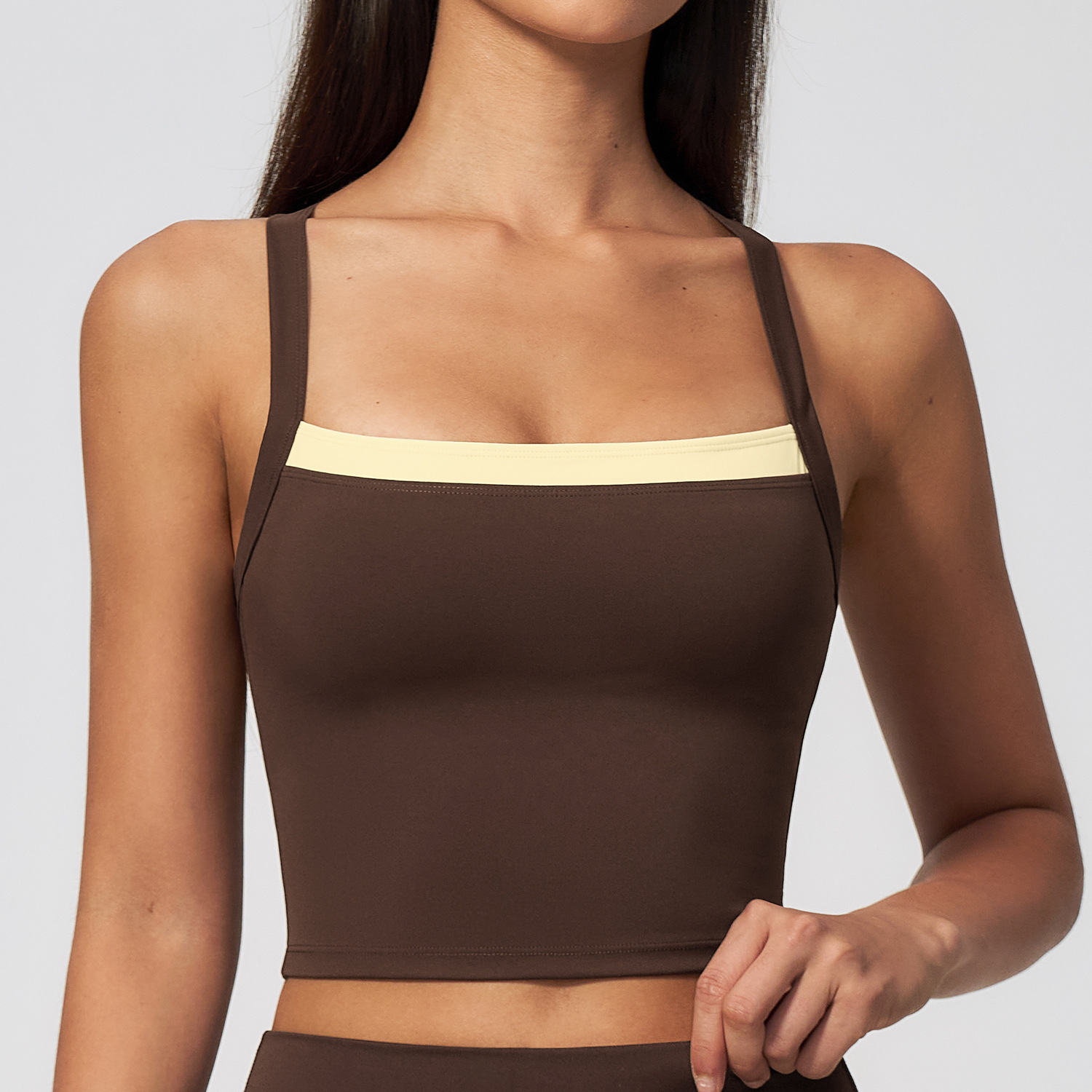 Top de Yoga Feminino com Costa - Crop Top Crochet avaliação e preço