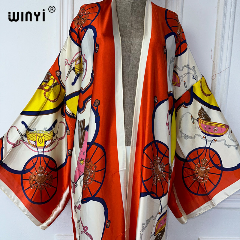 WINYI Kimono Estampado Boho, C - Cover Up Kaftan avaliação e preço