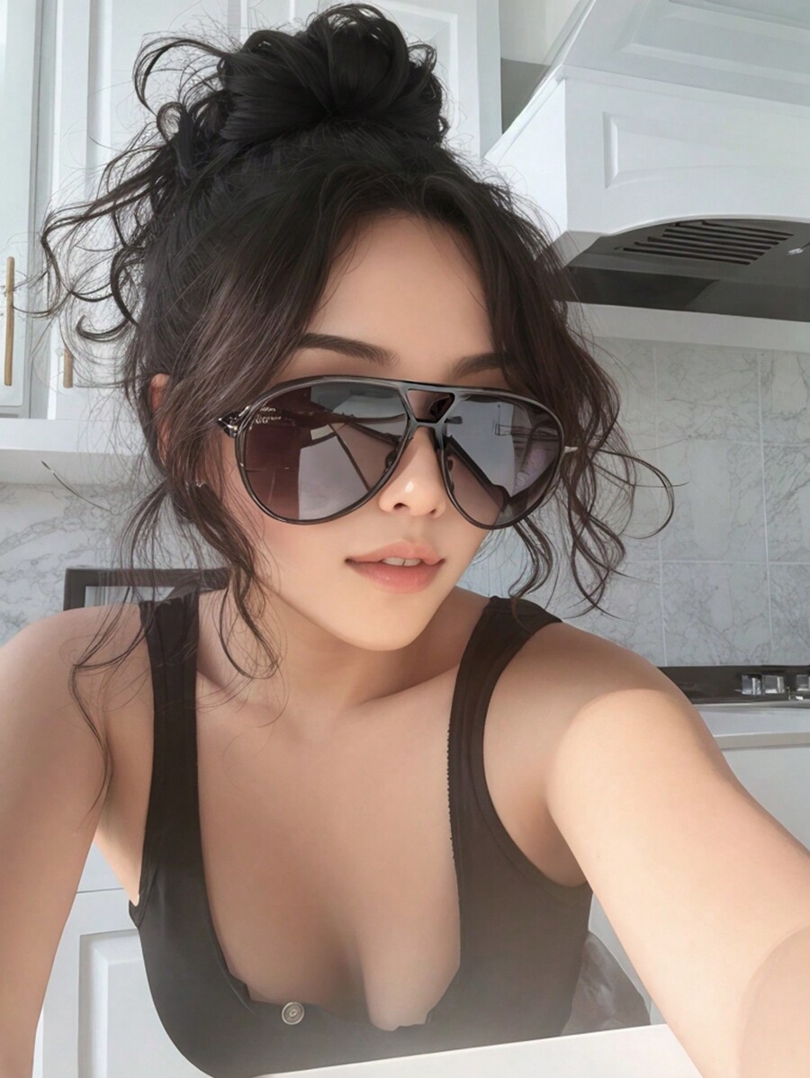 Óculos de Moda Oversized com P - Sunglasses Cat Eye avaliação e preço