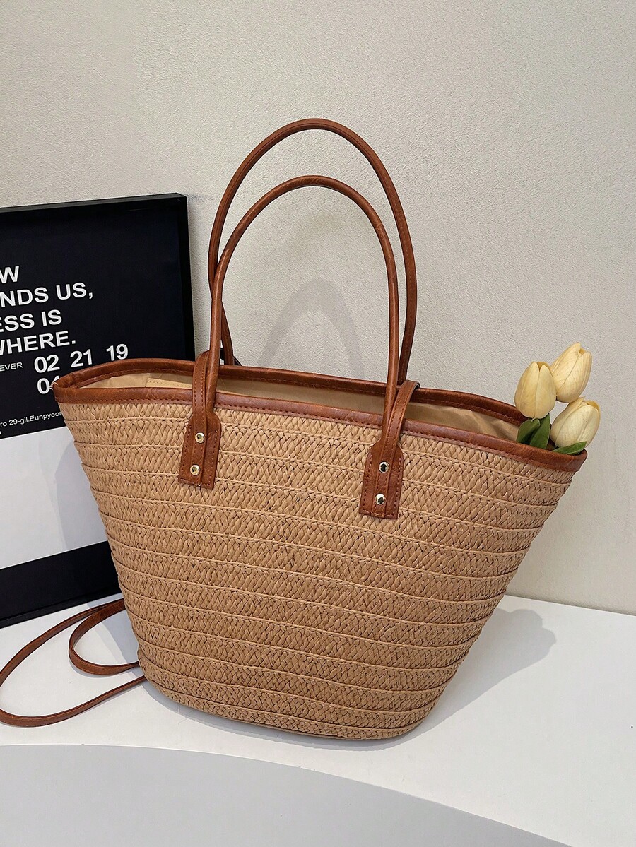 Bolsa de Ombro Grande de Palha - Tote Bag Beach avaliação e preço